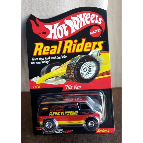 2005 Hot Wheels '70S VAN Chrome HWC.COM SERIES 4 REAL RIDERS Limited Edt  /11000 - Picture 6 of 16